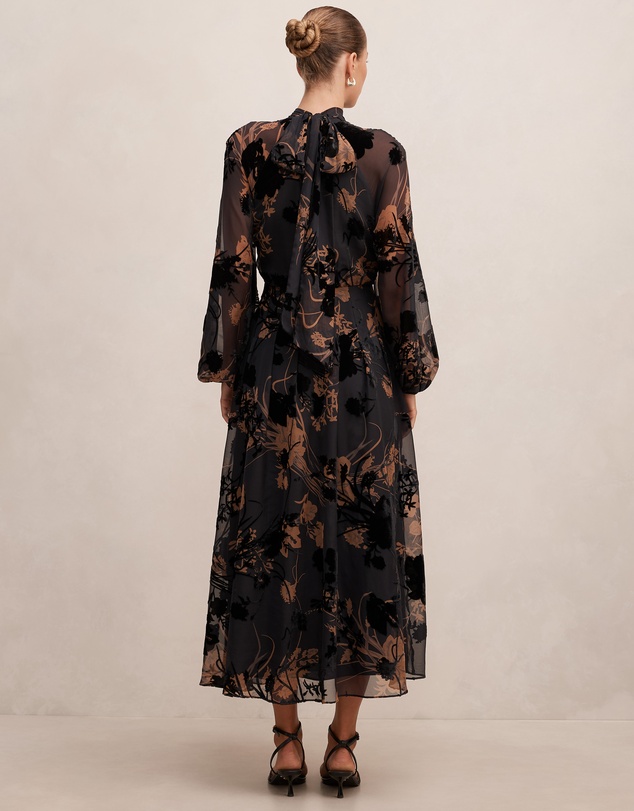 Forever New - Janelle Velvet Burnout Maxi Dress