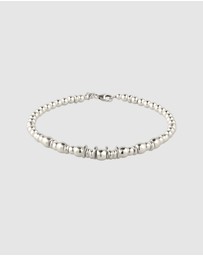 Kuzzoi - ICONIC EXCLUSIVE - Bracelet Male Modern Beads 925 Sterling Silver