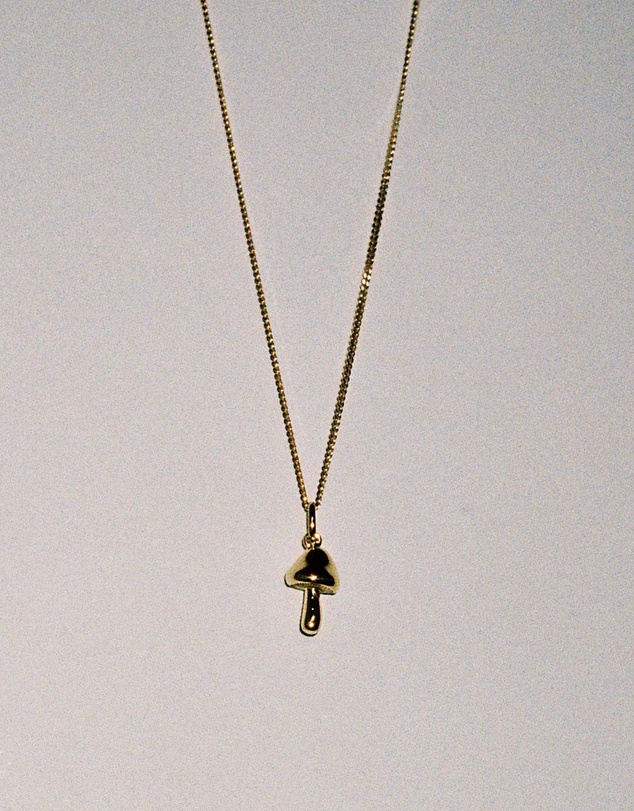 Meadowlark - Mushroom Charm Necklace