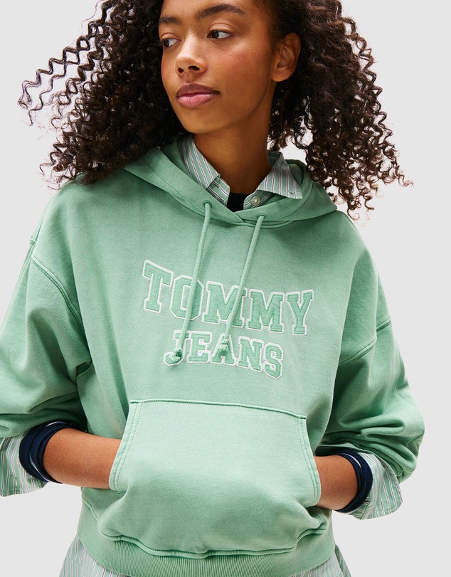 Tommy Jeans - Boxy Crop Varsity Hoodie