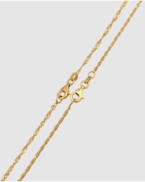 Elli Jewelry - Necklace Set Layer Design 925 Sterling Silver Gold-Plated