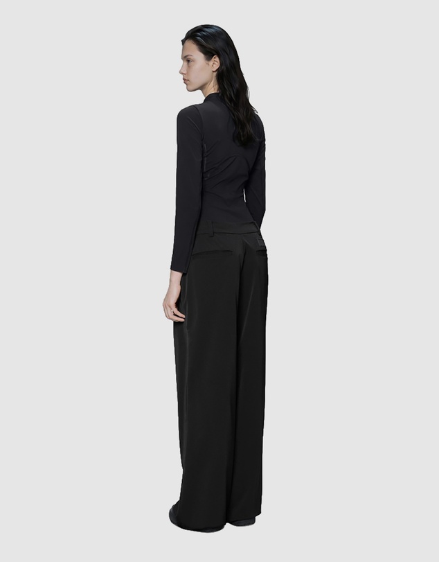 RAINS - Women's Tech Woven Pants Wide Black