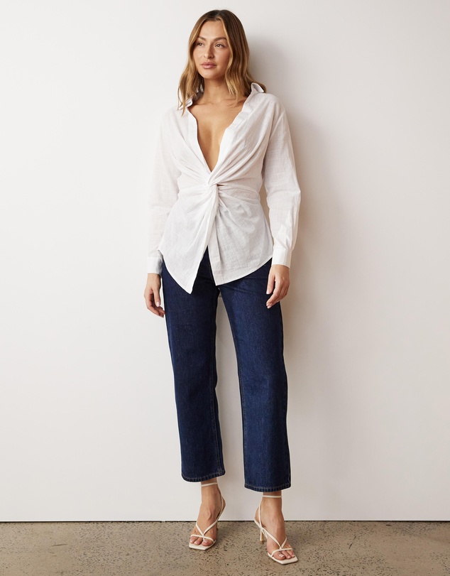 Atmos&Here - Katherine Twist Front Shirt