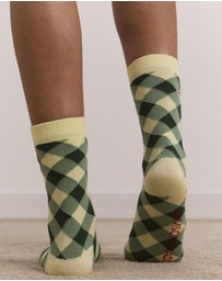 Damson Madder - Calf Length 2 Pack Socks