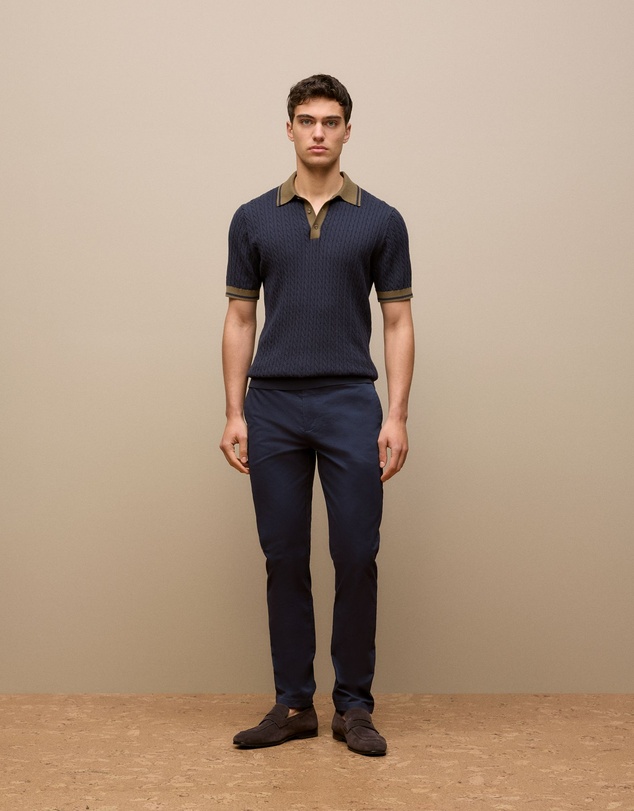 Trenery - Slim Fit Chino Pant in Navy