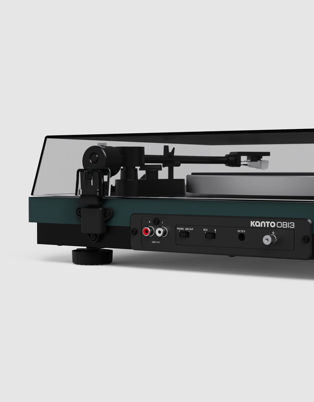 iWorld - Kanto OBI3 (2nd Gen) Turntable with Bluetooth 5.3, Preamp, and Pitch Control - Matte Green