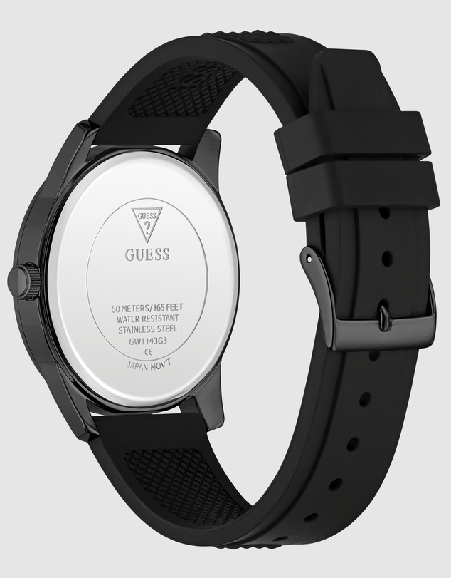 GUESS - GUESS Mens Black Analogue Watch