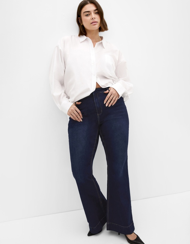 City Chic - Plus size Harley Fit West End Jean - dark wash