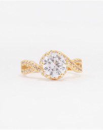 Lovisa - Gold Plated Round Infinity Halo Ring