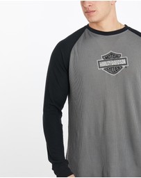 Vintage by The Real Deal - Pre Loved - Vintage Harley Davidson Long Sleeve Thermal Tee