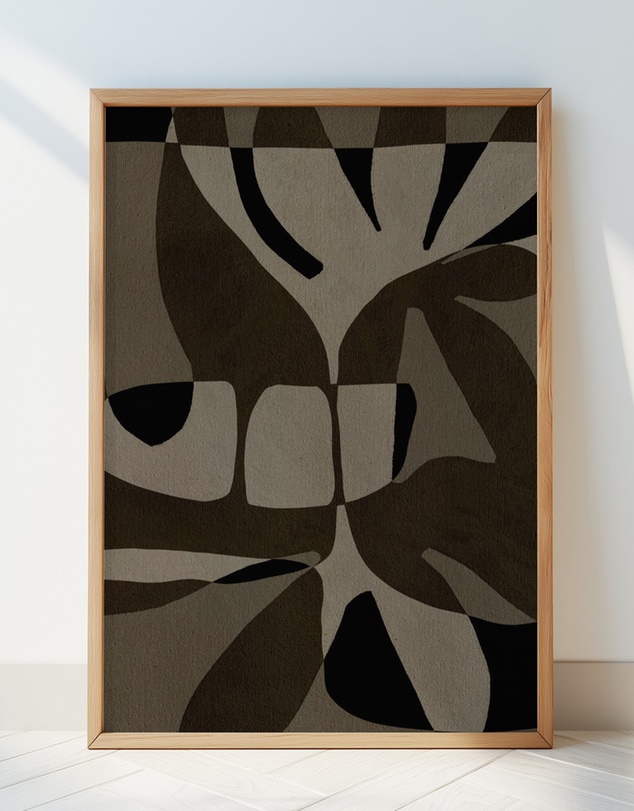 Olive et Oriel - Contour 2 by Shatha Al Dafai Art Print