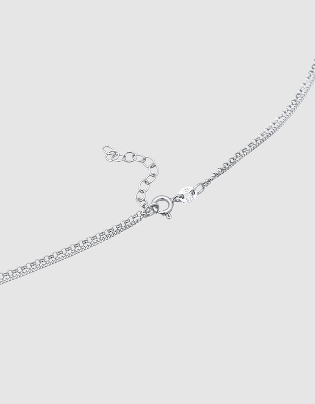 Elli Jewelry - Necklace Layer Disc 925 Sterling Silver