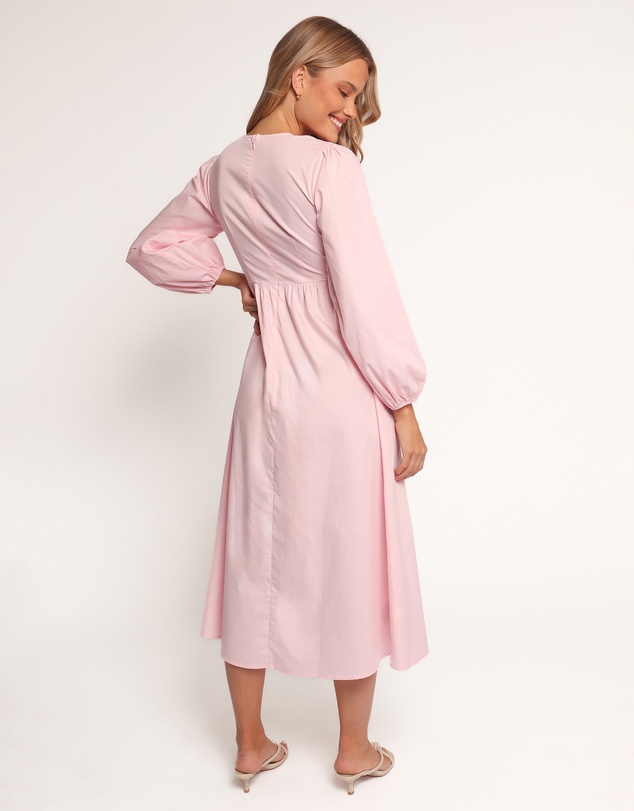 Petal & Pup - Ilyana Long Sleeve Maxi Dress - Pink