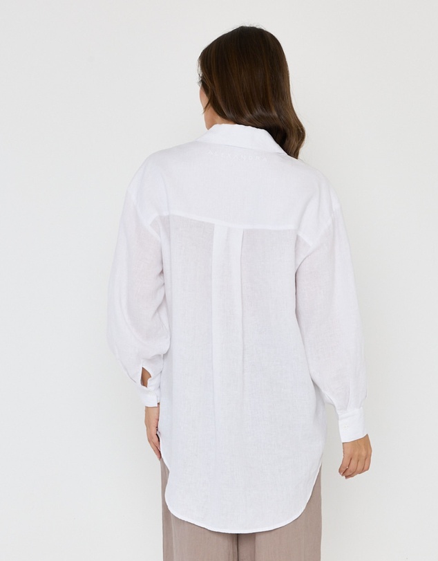 ALEXANDRA - Dune Shirt White