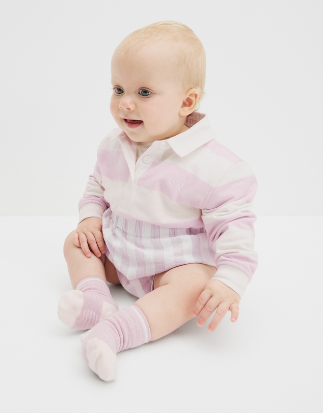 Country Road - Organically Grown Cotton Blend Long Sleeve Rugby Top