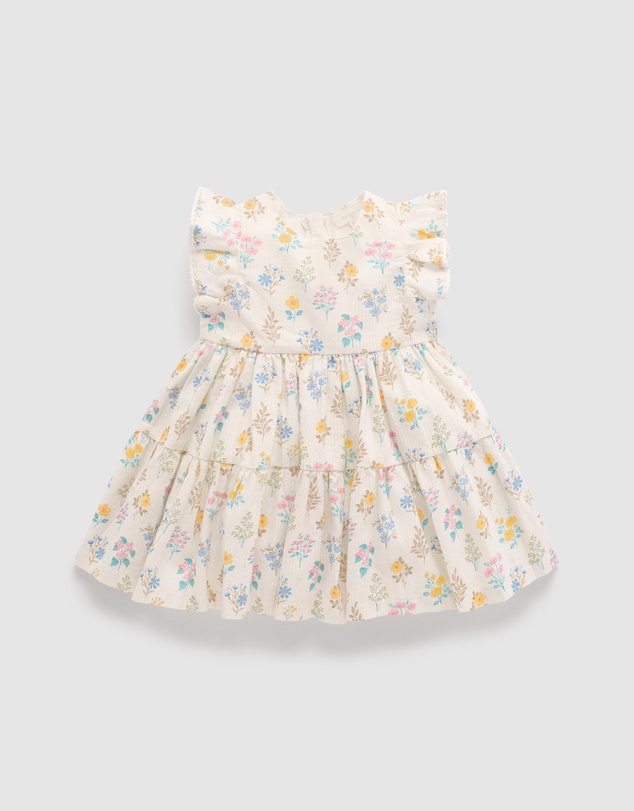 Purebaby - Gathered Dress-Kids-Babies