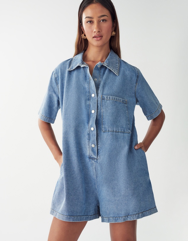 ST MRLO - Denim Playsuit