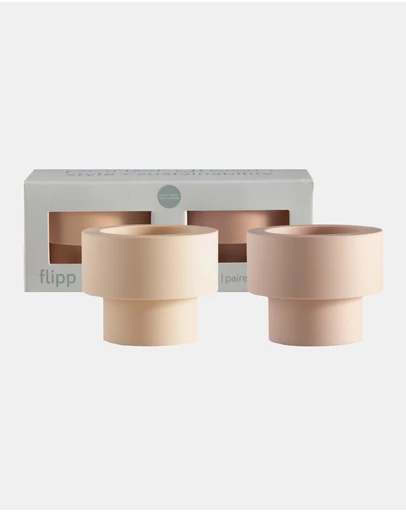 porter green - flipp sml silicone unbreakable candle holder set