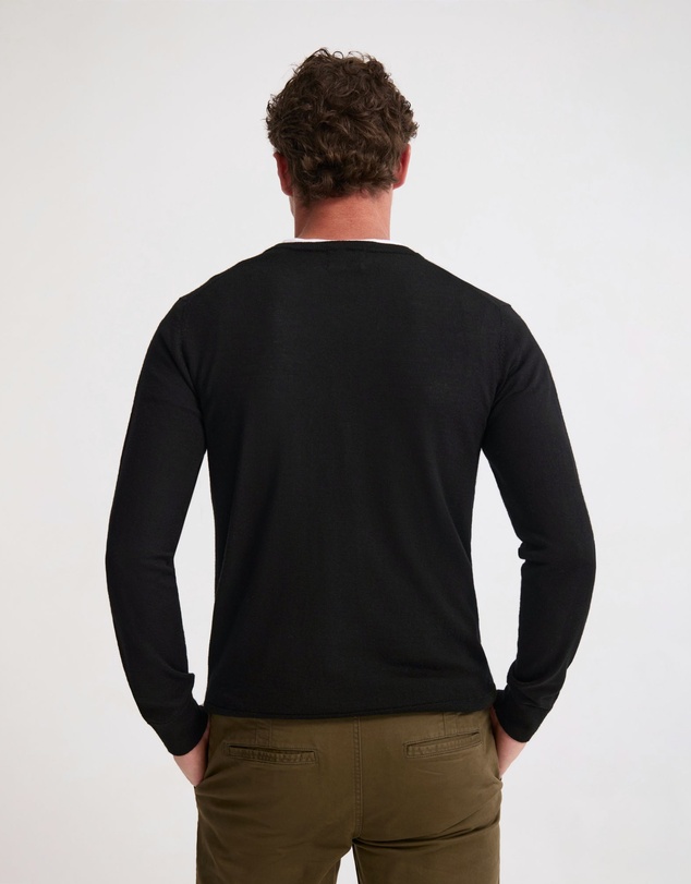 Oxford - Basic V-Neck Pure Wool Pullover