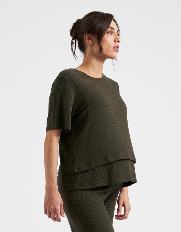 Ripe Maternity - Mike Rib Nursing Top