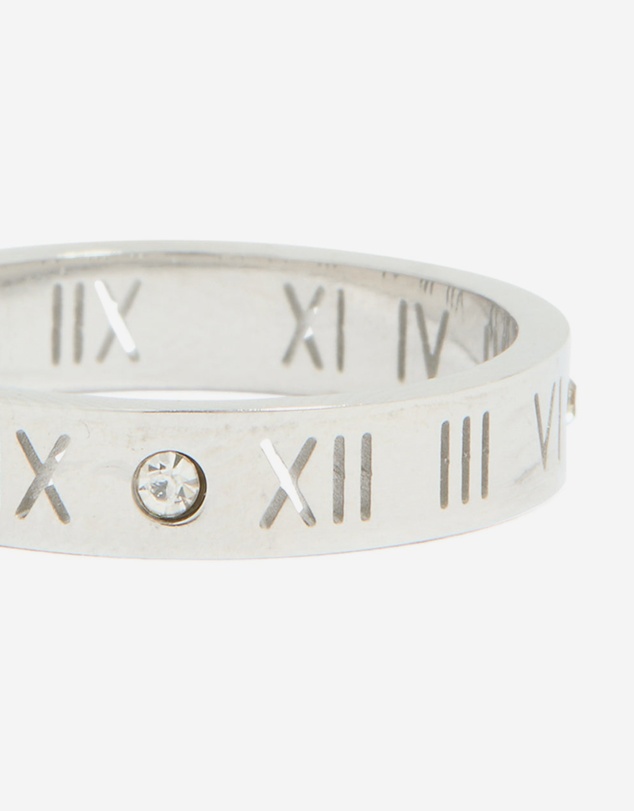 Lovisa - Waterproof Stainless Steel Cubic Zirconia Roman Numeral Ring