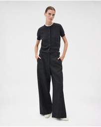 Oroton - Wool Flat Front Pants