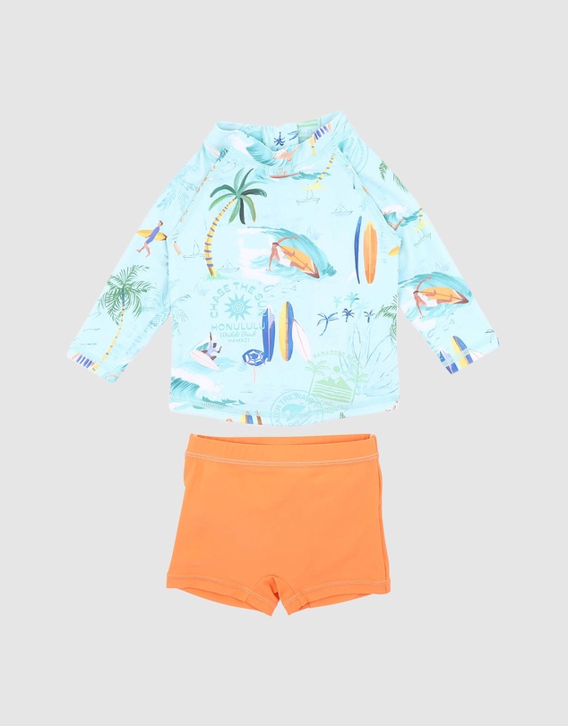 Minihaha - Bodhi LS Rashie Trunk Set - Kids