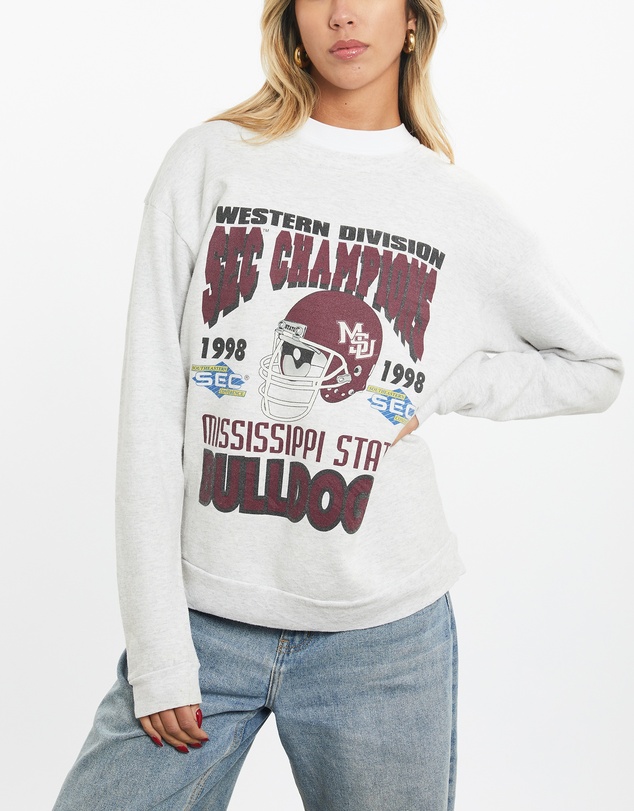 Vintage by The Real Deal - Pre Loved - 1998 Mississippi State Bulldogs Sweatshirt