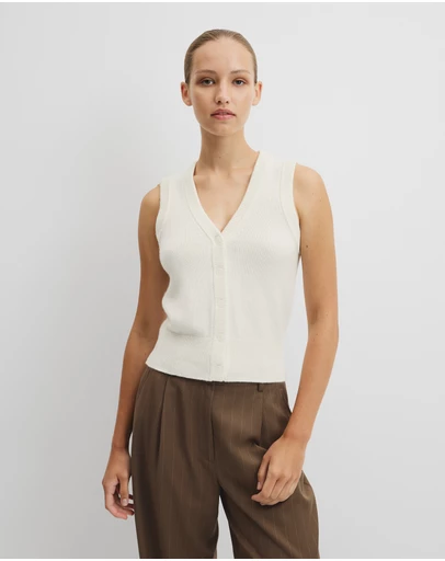 Country Road - Cotton Cash Knit Vest