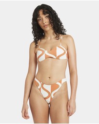 RVCA - Womens Mind Map Reversible Bralette Bikini Top