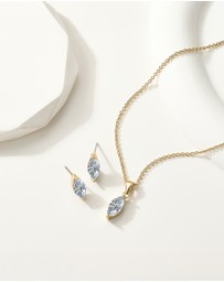 Mestige - Luna Marquise Set - 18K Gold Plated