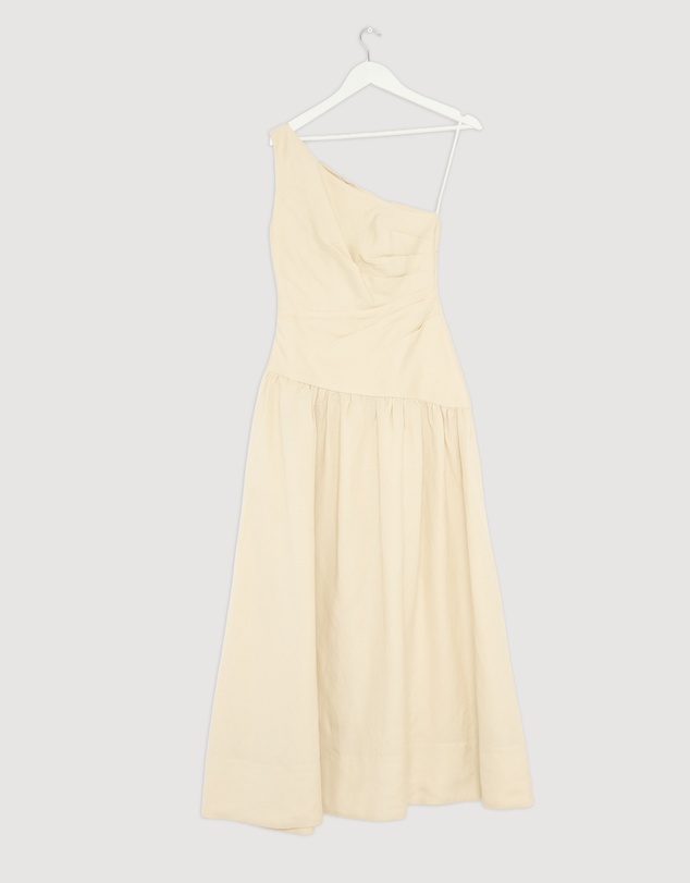 Revibe - Repaired Shona Joy Gigi One Shoulder Maxi Dress - AU 8