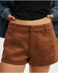 Cotton On - Suede Micro Shorts