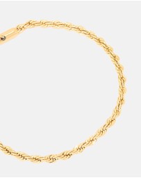 Lovisa - Waterproof Gold Plated Stainless Steel Twisted Chain Bracelet