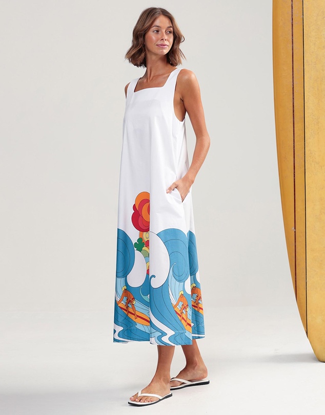 Binny - Hang Ten Midi Dress