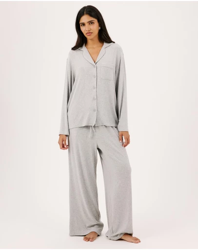 Atmos&Here - Darcey Soft Ribbed Long Sleeve Pyjama Set