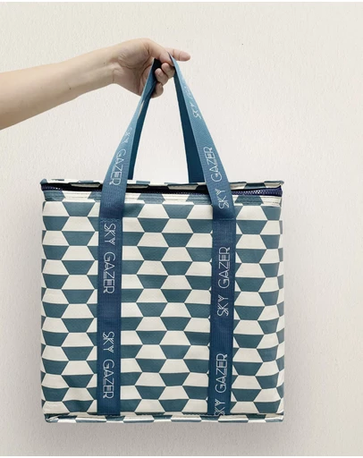 Sky Gazer - Insulated Freezer Shopping Bag - Navy