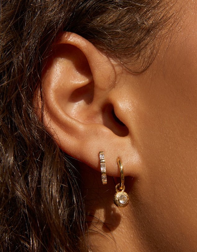 Arms Of Eve - Holi Gold Huggie Earrings