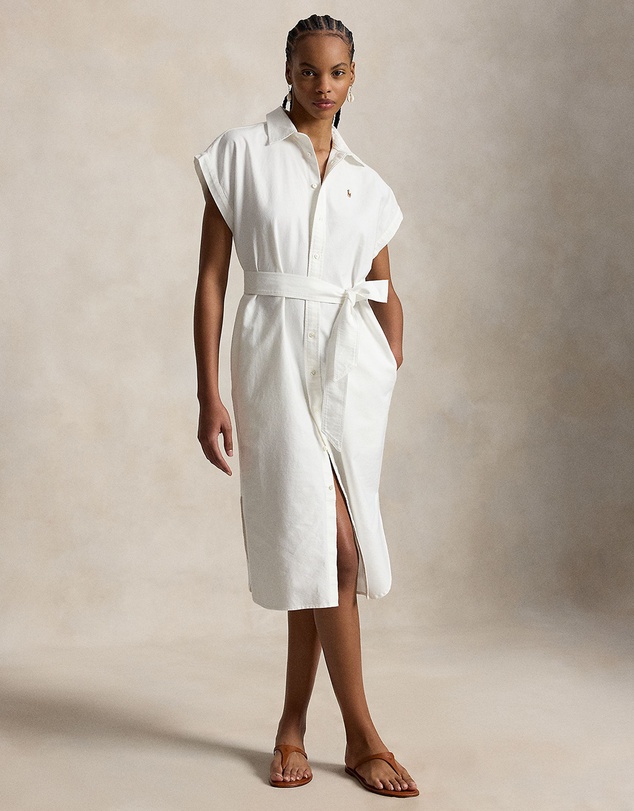 Polo Ralph Lauren - Belted Cotton Oxford Shirtdress