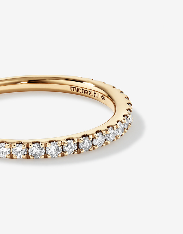 Michael Hill - Wedding Band with 0.34 Carat TW of Diamonds in 14kt Yellow Gold