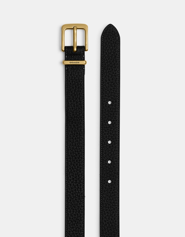 Coach - Pebbled Lux Leather Harness Hasp Belt