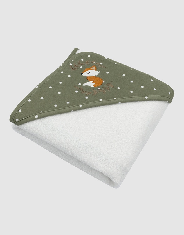 Living Textiles - Jersey Hooded Towel - Forest Retreat
