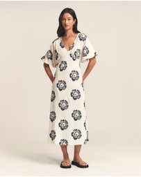 ST MRLO - Palm Midi Dress