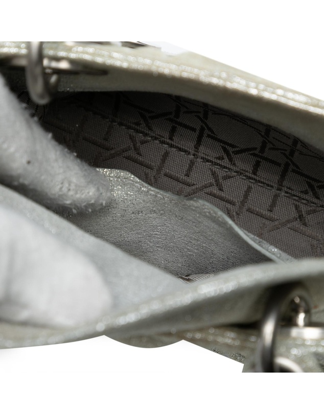 Pre-Loved by Azura Reborn - Pre-Loved Micro Metallic Calfskin Cannage Lady Dior