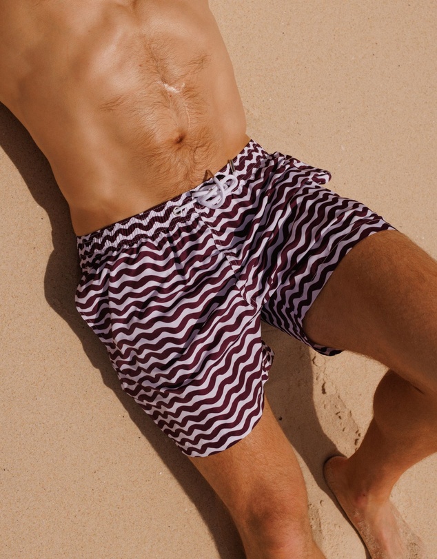 Swim Shady - Maroon Tide Swim Shorts