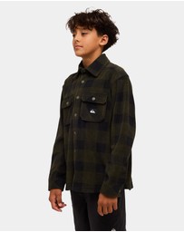 Quiksilver - Boys 8 to 16 Bering Strait Check Long Sleeve Shirt