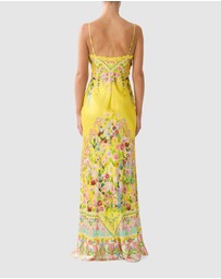 Camilla - Bias Slip Dress With Lace Edge Detail