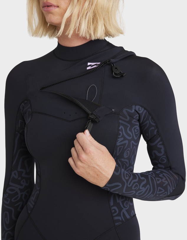 Billabong - Womens 3/2mm Synergy Natural Chest Zip Wetsuit