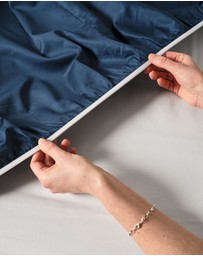 Linen House - Augusta 500TC Cotton Sateen Fitted Sheet