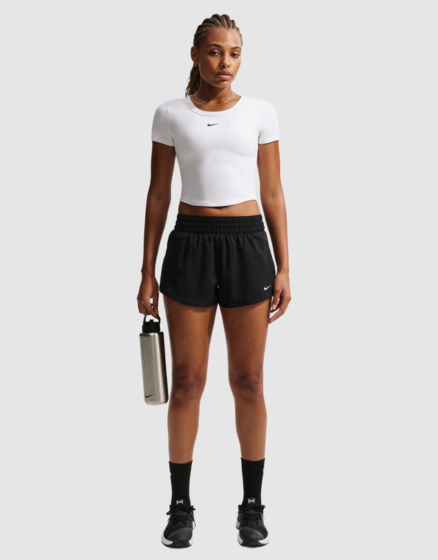 Nike - Nike One Fitted Dri-FIT Short-Sleeve Cropped Top